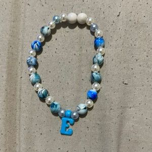 Blue “E” Bracelet